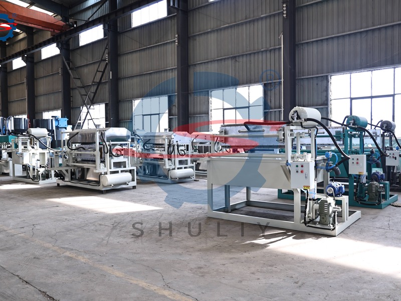 Egg tray machine production workshop in factory 1