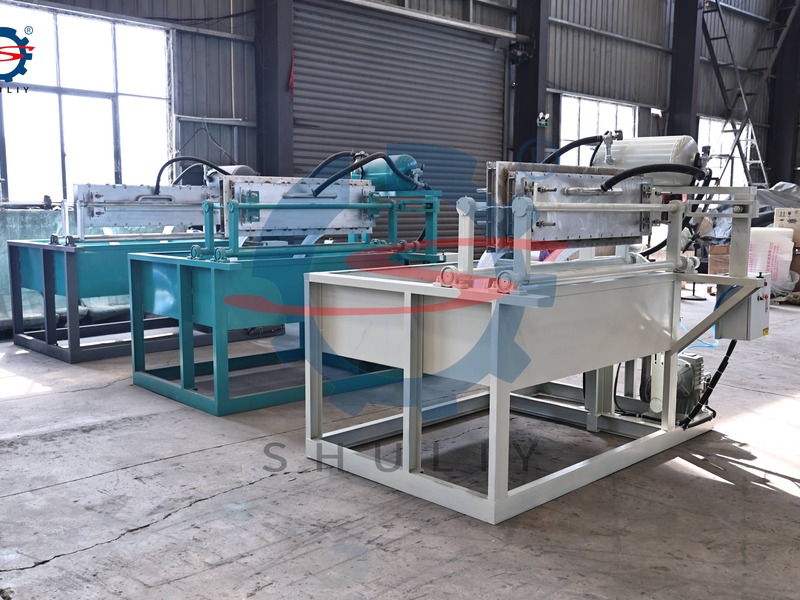 Egg tray machine production workshop in factory 3